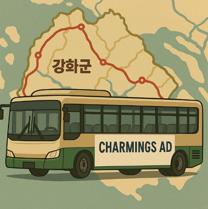 강화 군내 버스 외부 광고