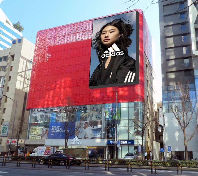홍대 스칼렛 빌딩 전광판 광고